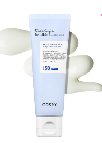COSRX Ultra-Light Invisible Sunscreen SPF50 PA++++ | მზისგან დამცავი, ყველა ტიპის კანისთვის - Image 3