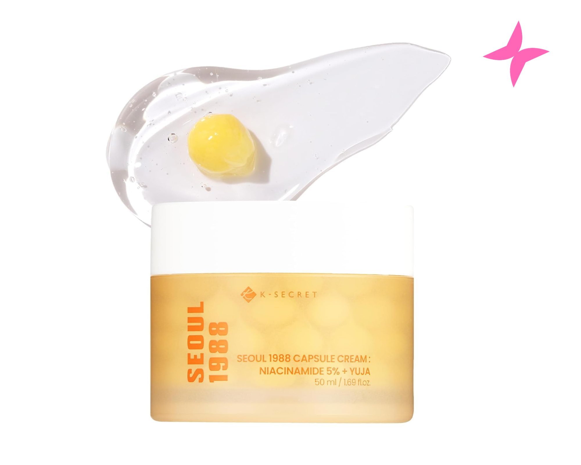 KSECRET – SEOUL 1988 Capsule Cream : Niacinamide 5% + Yuja | კაფსულირებული კრემი ნიაცინამიდით(5%) + C ვიტამინით
