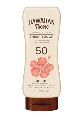 Hawaiian Tropic Sheer Touch Lotion Sunscreen SPF 50/ მზისგან დამცავი ლოსიონი სრული დაცვით - Image 1